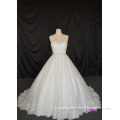 sweetheart neckline ball gown lace with clear beading dress